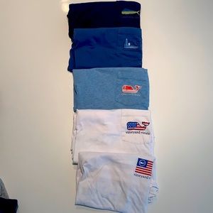 5 Vineyard Vines Adult XS Short Sleeved t-shirts